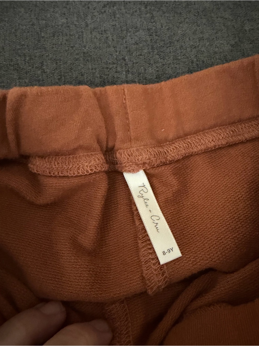 Rylee + Cru Rust Brown Drawstring Cotton-Blend Shorts - Picture 2 of 2
